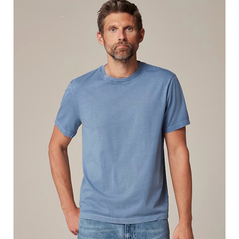 NWT J. Crew Broken-in T-shirt Short Sleeve Crew Shade Blue